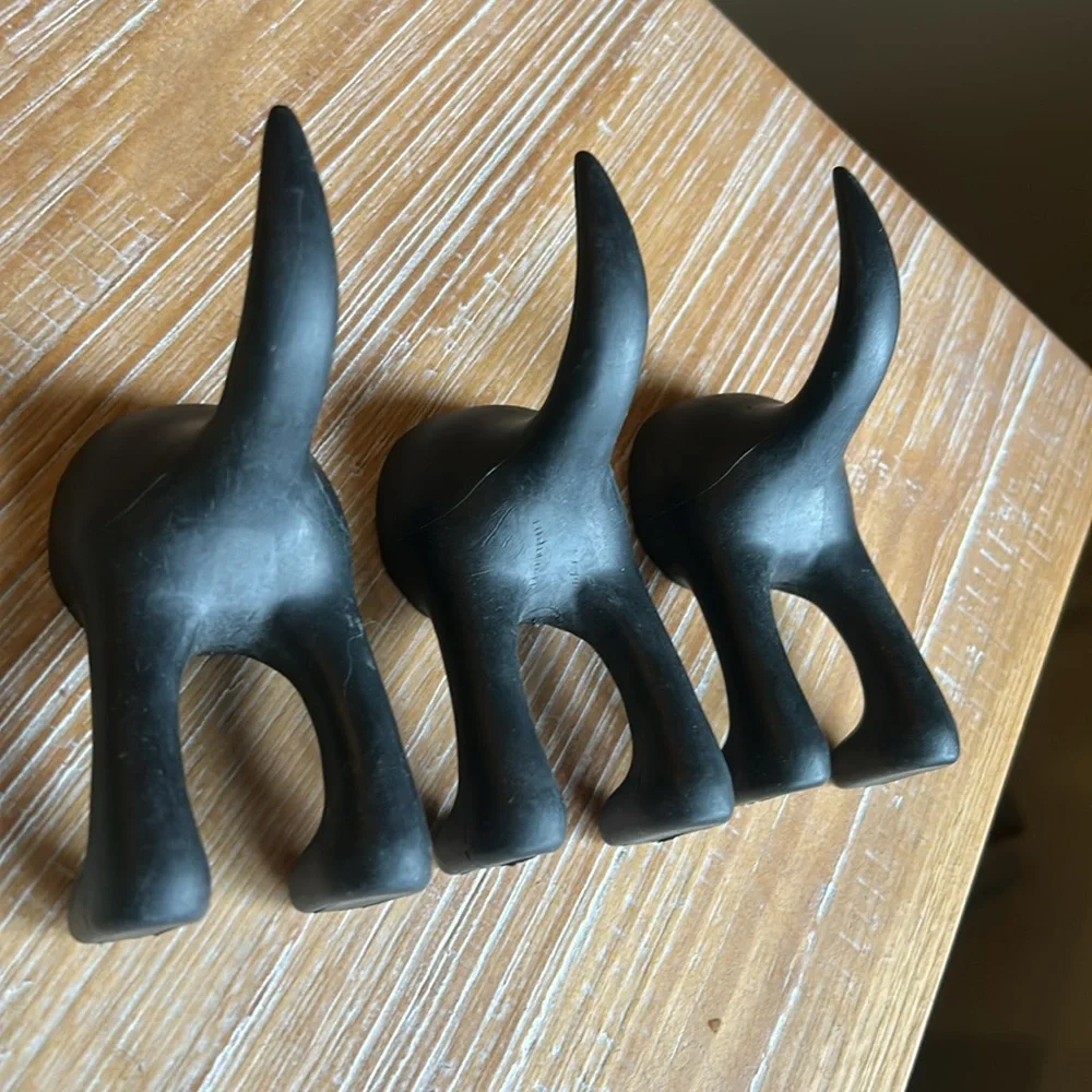 3 IKEA Bastis Hook Dog Tails Wall Hooks.